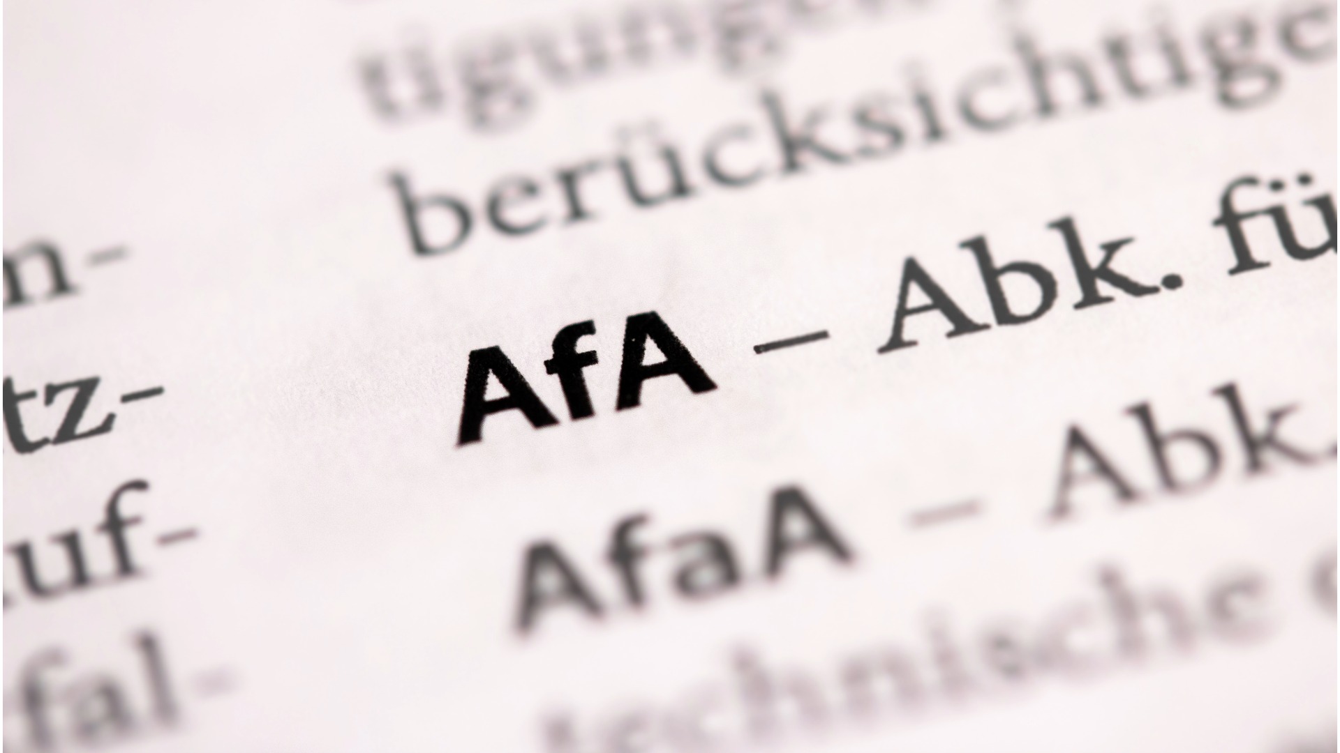 Degressive AfA
